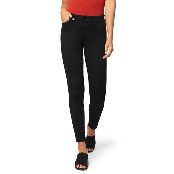Joe's Jeans Womens Size 26 Skinny Ankle Ponte Knit Pants in Black $158 FLAW - Picture 1 of 11